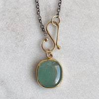 Cushion Green Beryl Pendant